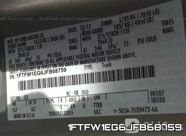 1FTFW1EG6JFB68759 фото 10