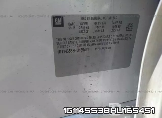 1G1145S38HU165451 фото 10