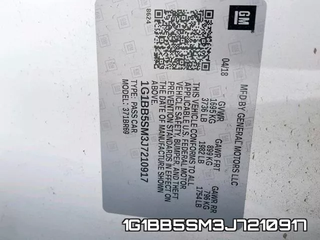 1G1BB5SM3J7210917 фото 2