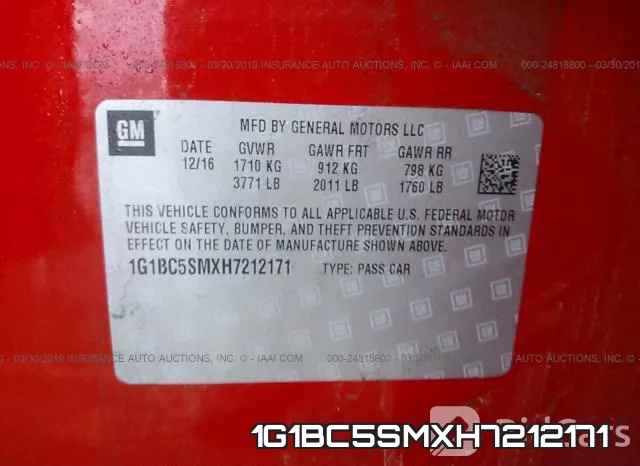 1G1BC5SMXH7212171 фото 10
