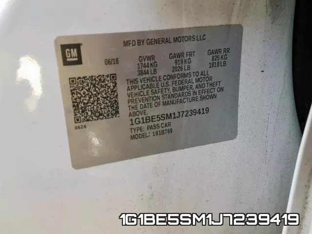 1G1BE5SM1J7239419 фото 2