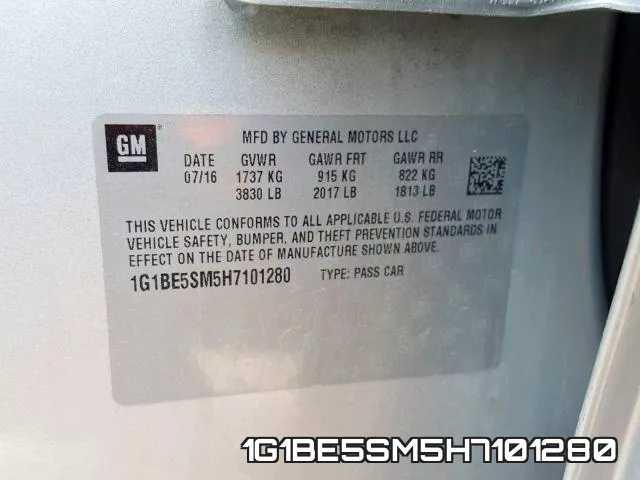 1G1BE5SM5H7101280 фото 2