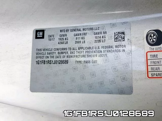 1G1FB1RS1J0128689 фото 2