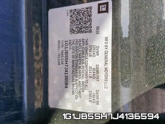 1G1JB5SH7J4136594 фото 2