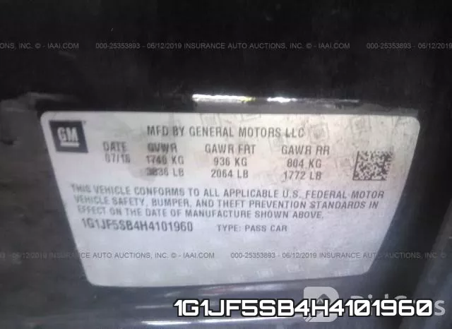 1G1JF5SB4H4101960 фото 10