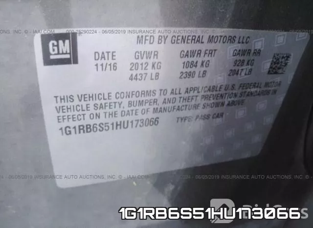 1G1RB6S51HU173066 фото 10