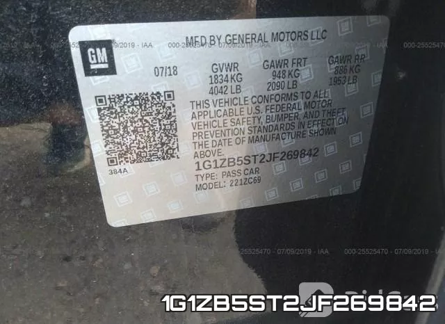 1G1ZB5ST2JF269842 фото 10