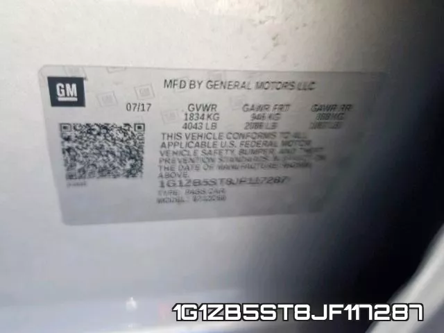 1G1ZB5ST8JF117287 фото 2