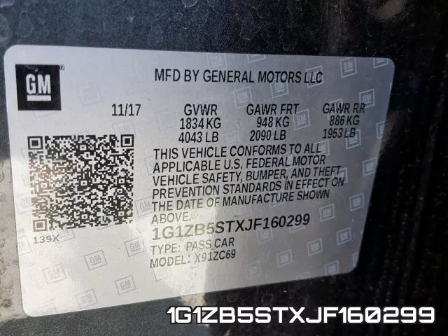 1G1ZB5STXJF160299 фото 2