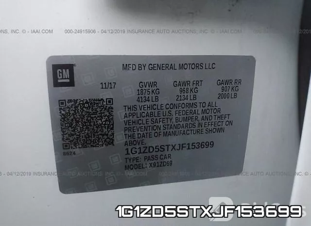 1G1ZD5STXJF153699 фото 10