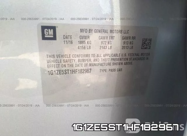 1G1ZE5ST1HF182967 фото 10