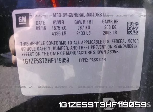 1G1ZE5ST3HF119059 фото 10
