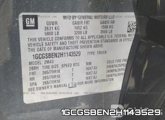 1GCGSBEN2H1143529 фото 10