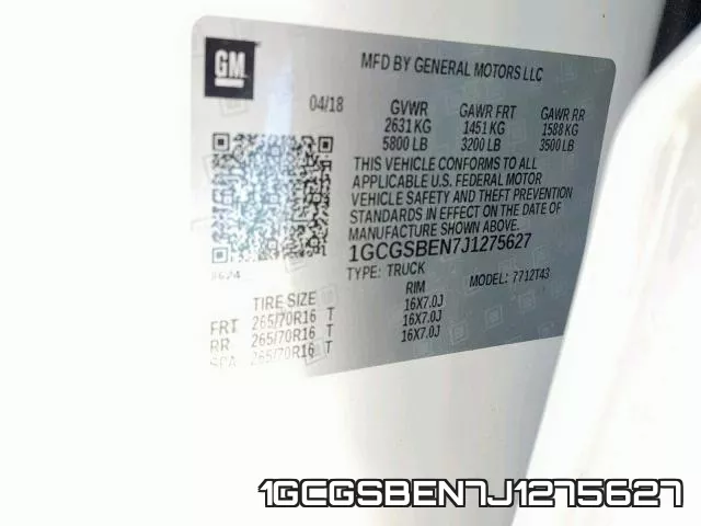 1GCGSBEN7J1275627 фото 2