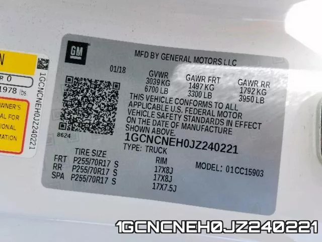 1GCNCNEH0JZ240221 фото 2
