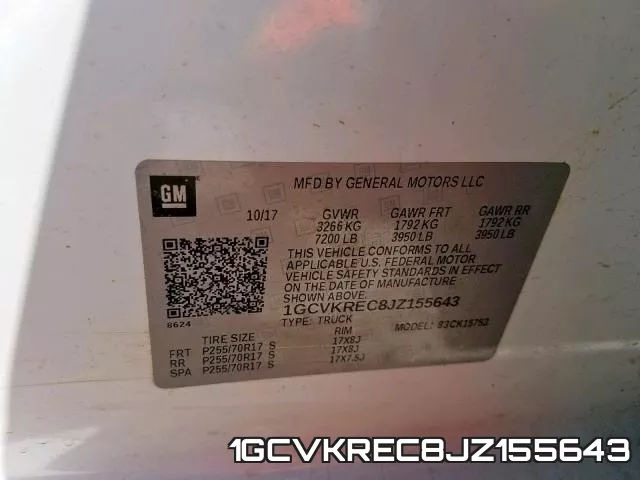 1GCVKREC8JZ155643 фото 2