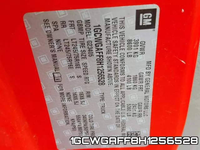 1GCWGAFF8H1256528 фото 2