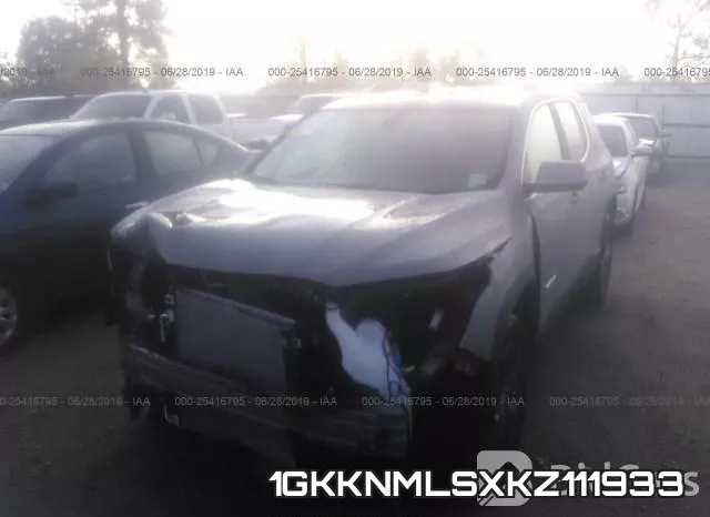 1GKKNMLSXKZ111933 фото 3