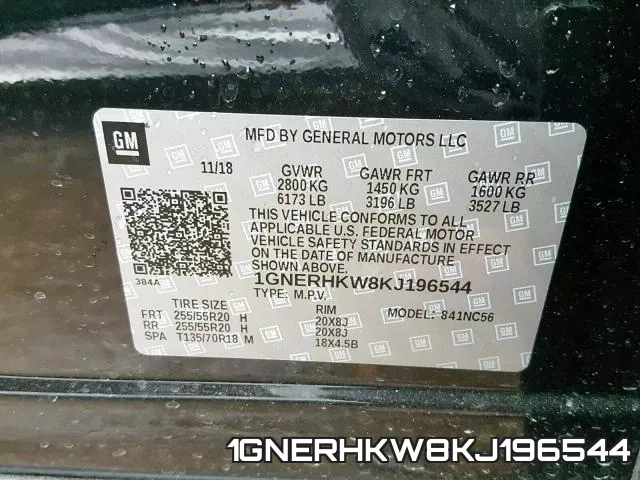 1GNERHKW8KJ196544 фото 2