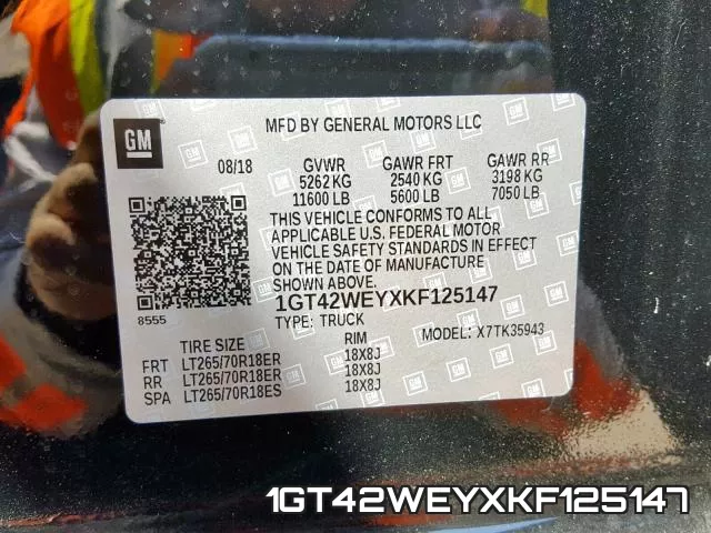 1GT42WEYXKF125147 фото 2