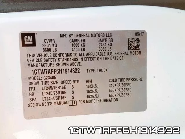 1GTW7AFF6H1914332 фото 2