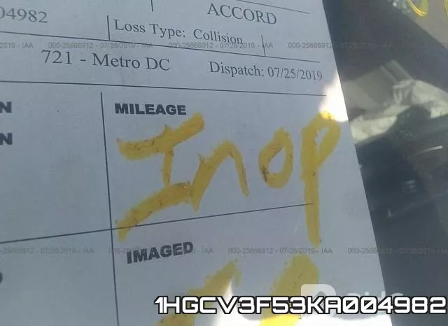 1HGCV3F53KA004982 фото 8