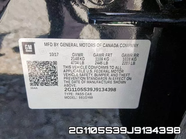 2G1105S39J9134398 фото 2