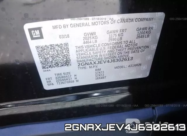2GNAXJEV4J6302613 фото 10