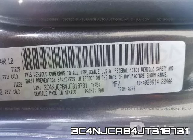 3C4NJCAB4JT318731 фото 10