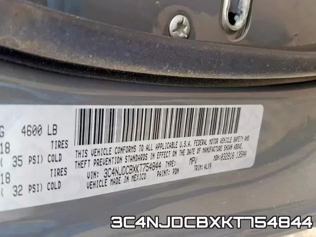 3C4NJDCBXKT754844 фото 2
