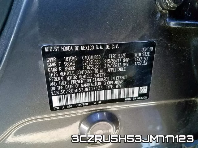 3CZRU5H53JM717123 фото 2