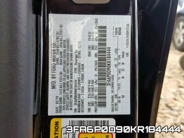 3FA6P0D90KR184444 фото 2