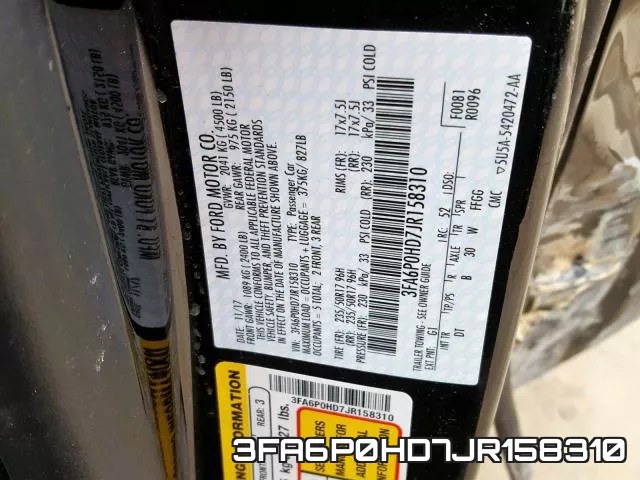 3FA6P0HD7JR158310 фото 2