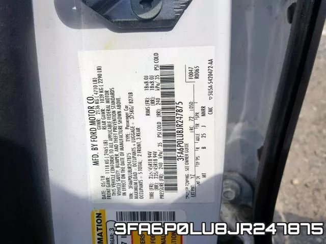 3FA6P0LU8JR247875 фото 2