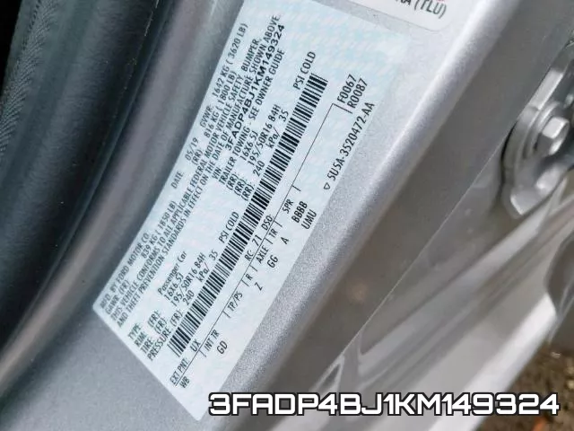 3FADP4BJ1KM149324 фото 2