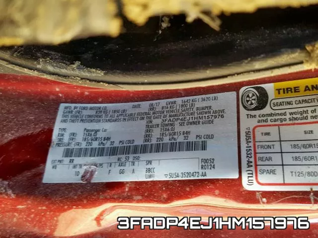 3FADP4EJ1HM157976 фото 2