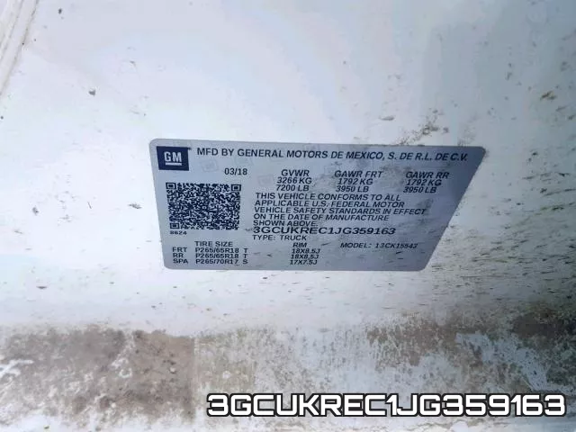 3GCUKREC1JG359163 фото 2