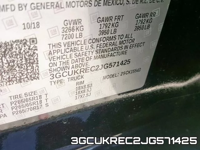 3GCUKREC2JG571425 фото 2