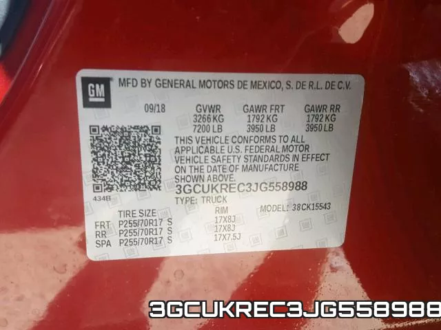 3GCUKREC3JG558988 фото 2