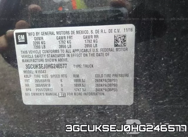 3GCUKSEJ0HG246577 фото 10