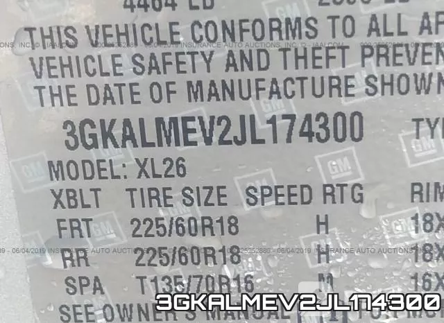 3GKALMEV2JL174300 фото 10