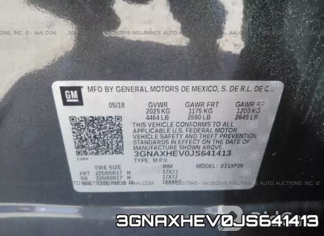 3GNAXHEV0JS641413 фото 10