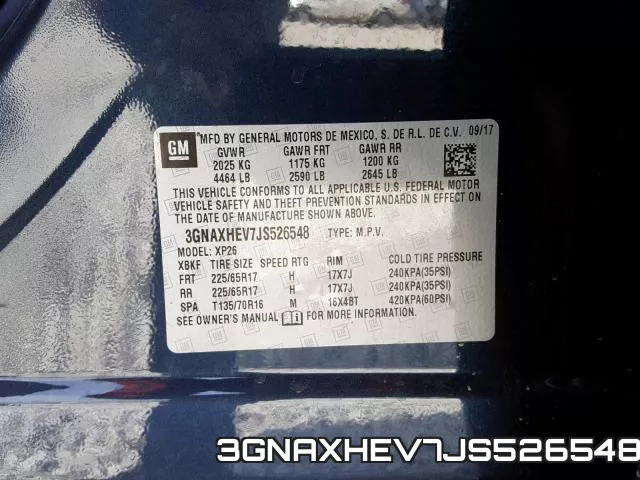 3GNAXHEV7JS526548 фото 2