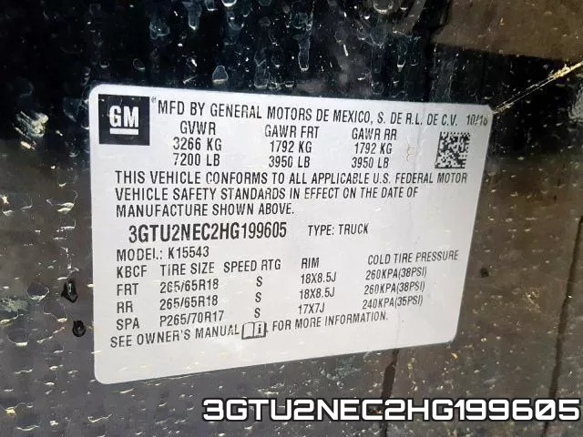 3GTU2NEC2HG199605 фото 2