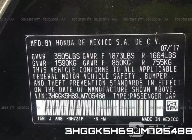 3HGGK5H69JM705488 фото 10