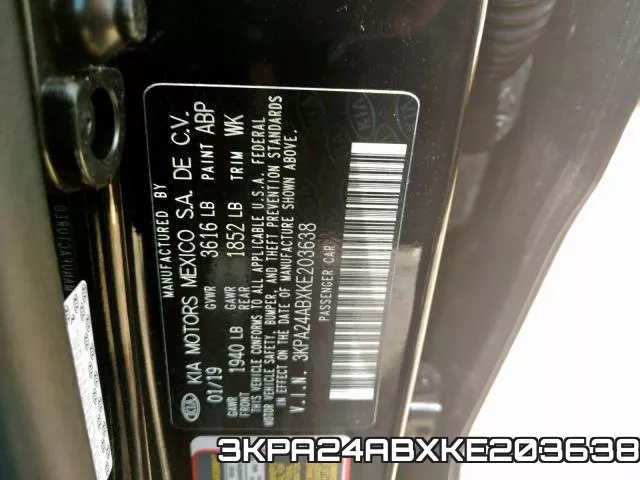 3KPA24ABXKE203638 фото 2