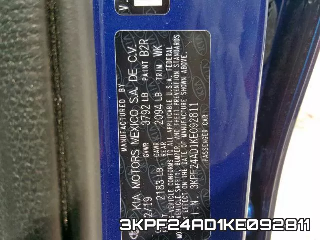3KPF24AD1KE092811 фото 2