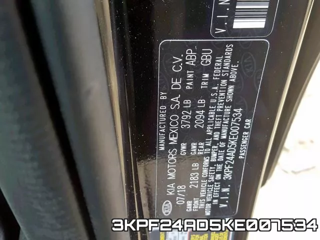 3KPF24AD5KE007534 фото 2