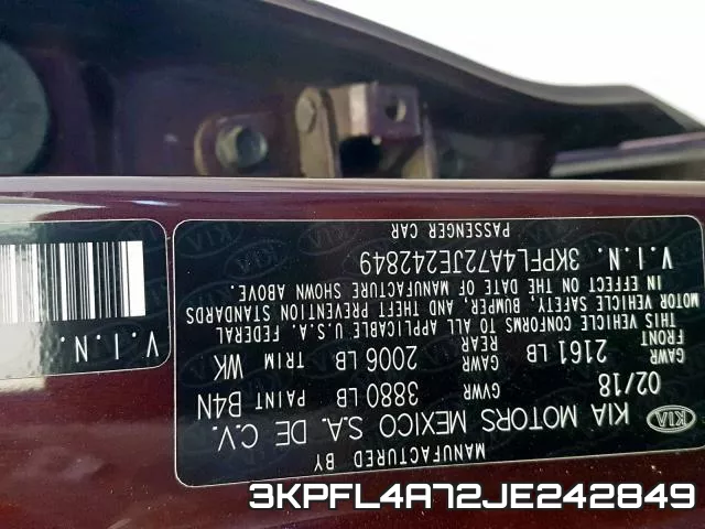 3KPFL4A72JE242849 фото 2