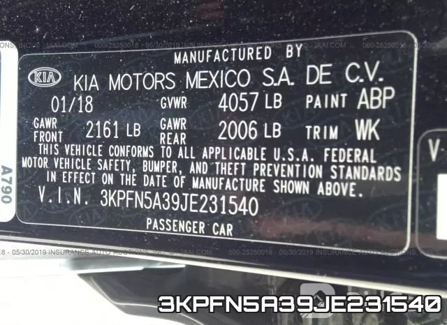 3KPFN5A39JE231540 фото 10